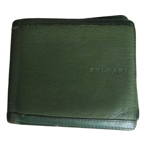 Pre-owned Bvlgari Leather Small Bag In Green