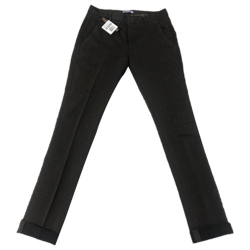 Pre-owned Dondup Trousers In Anthracite