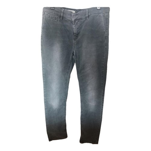 Pre-owned Berenice Straight Jeans In Grey