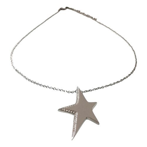 Pre-owned Mugler Necklace In Silver
