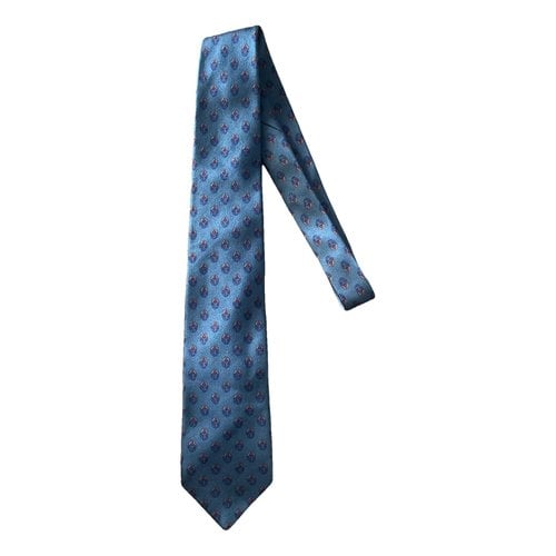 Pre-owned Aquascutum Silk Tie In Grey