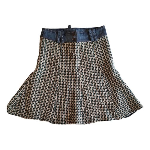 Pre-owned Patrizia Pepe Wool Skirt In Blue