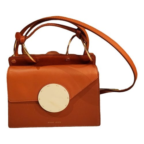 Pre-owned Danse Lente Leather Handbag In Orange