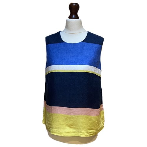 Pre-owned Boden Linen Vest In Multicolour