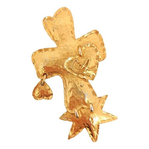 Pre-owned Christian Lacroix Pin & Brooche In Gold