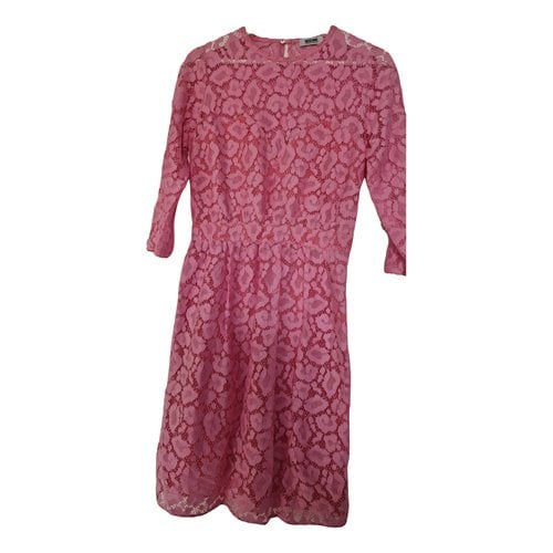 Pre-owned Moschino Cheap And Chic Lace Mini Dress In Pink