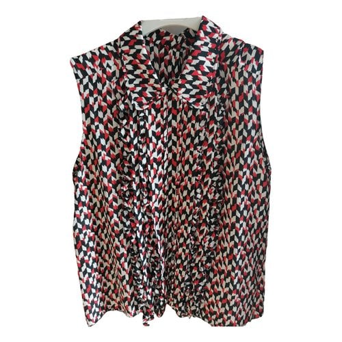 Pre-owned Marni Silk Blouse In Red