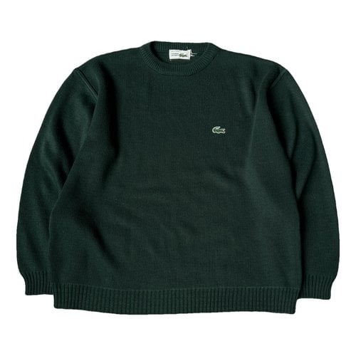Pre-owned Lacoste Cashmere Sweatshirt In Green