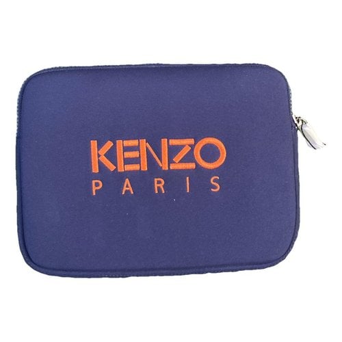 Pre-owned Kenzo Tiger Cloth Bag In Navy
