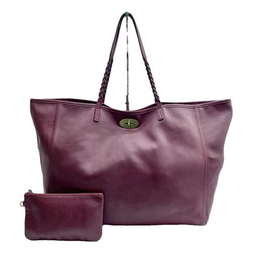 Pre-owned Mulberry Dorset Leather Handbag In Purple