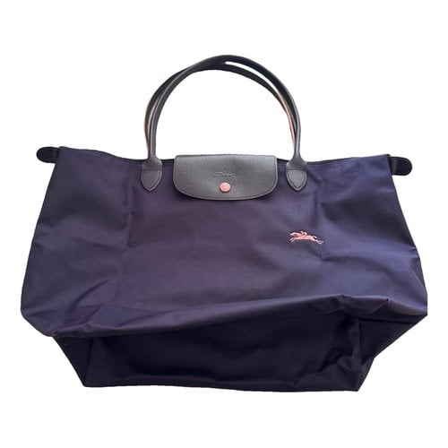 Pre-owned Longchamp Handbag In Purple