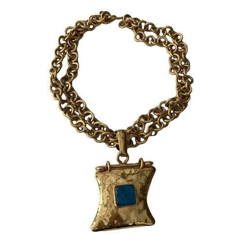 Pre-owned Christian Lacroix Necklace In Gold