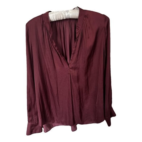 Pre-owned Zadig & Voltaire Blouse In Burgundy