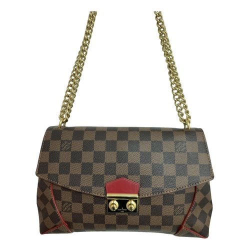 Pre-owned Louis Vuitton Caissa Leather Crossbody Bag In Brown
