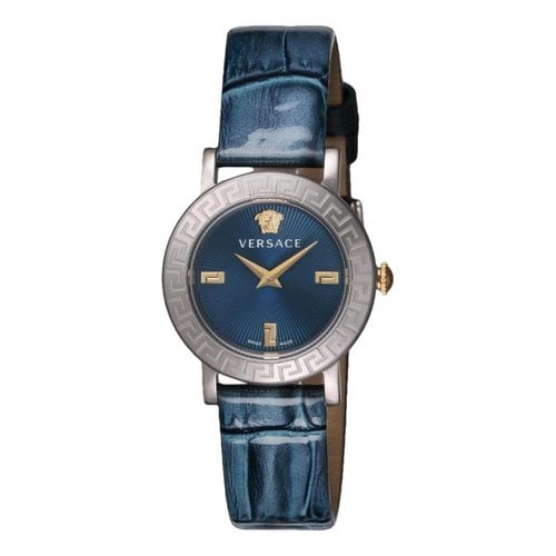 Pre-owned Versace Watch In Blue