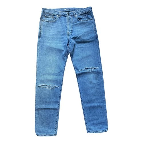 Pre-owned Saint Laurent Straight Jeans In Navy