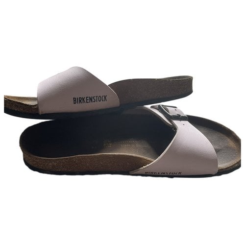 Pre-owned Birkenstock Leather Mules In Pink