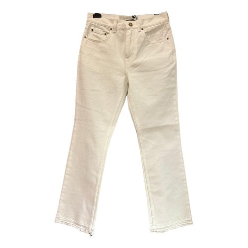 Pre-owned Golden Goose Jeans In White