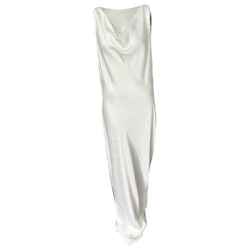 Pre-owned Norma Kamali Maxi Dress In White
