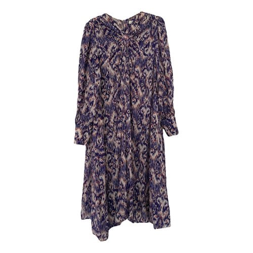 Pre-owned Isabel Marant Étoile Silk Mid-length Dress In Purple