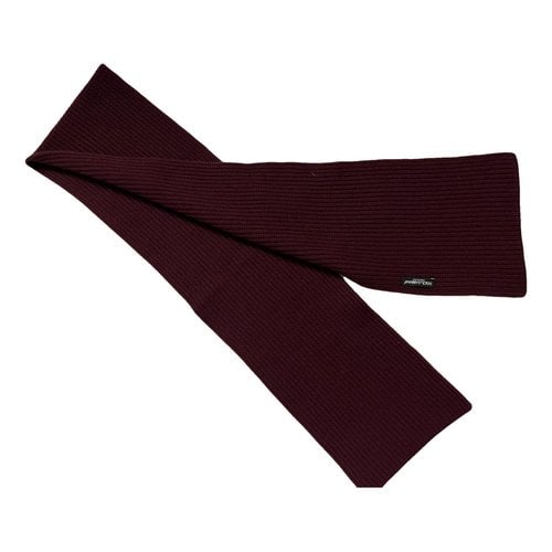 Pre-owned Dolce & Gabbana Cashmere Scarf In Burgundy