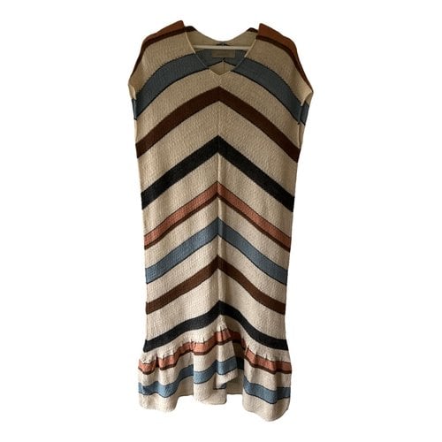 Pre-owned Aiayu Wool Mid-length Dress In Multicolour
