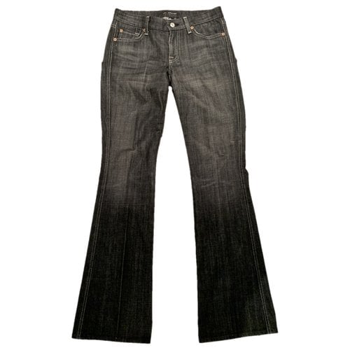 Pre-owned 7 For All Mankind Boyfriend Jeans In Metallic