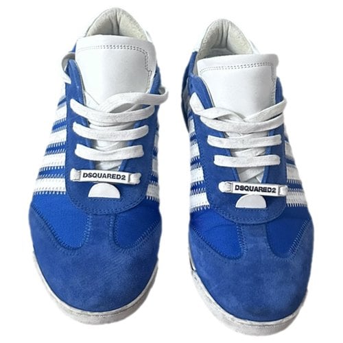 Pre-owned Dsquared2 Low Trainers In Blue