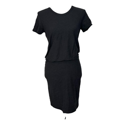 Pre-owned James Perse Mini Dress In Black
