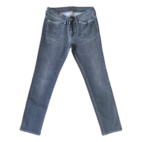Pre-owned Notify Straight Jeans In Grey