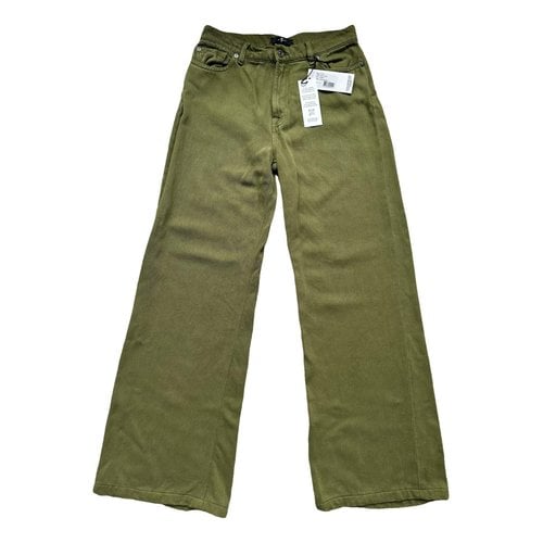 Pre-owned 7 For All Mankind Jeans In Green