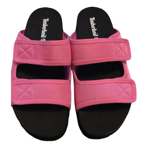 Pre-owned Timberland Leather Sandal In Pink