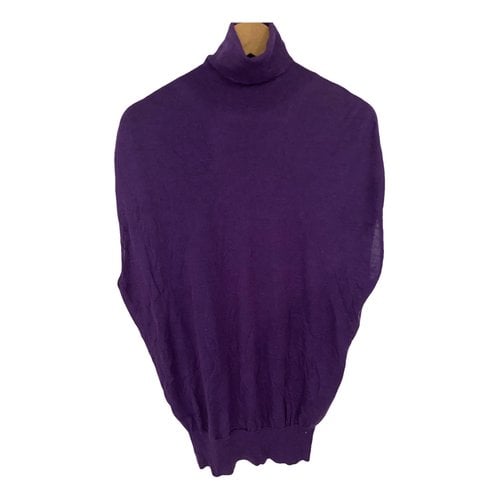 Pre-owned Gucci Cashmere Knitwear In Purple