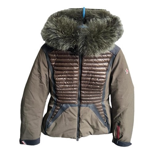 Pre-owned Moncler Parka In Khaki
