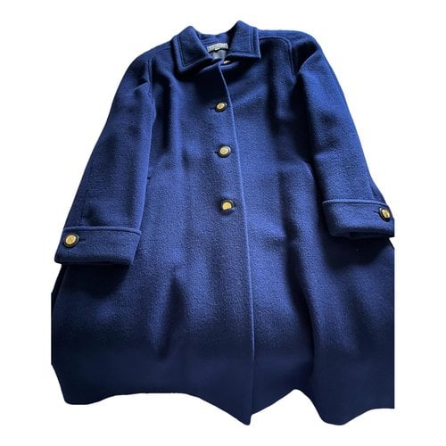 Pre-owned Sartore Wool Coat In Blue