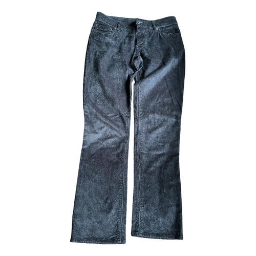 Pre-owned Prada Straight Pants In Blue