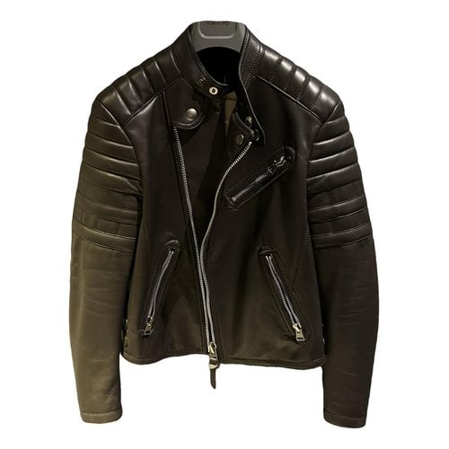 Pre-owned Tom Ford Leather Jacket In Brown