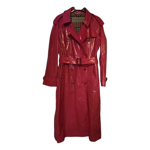 Pre-owned Burberry Waterloo Trench Coat In Pink