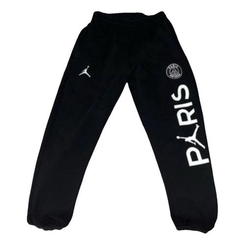 Pre-owned Jordan Straight Pants In Black