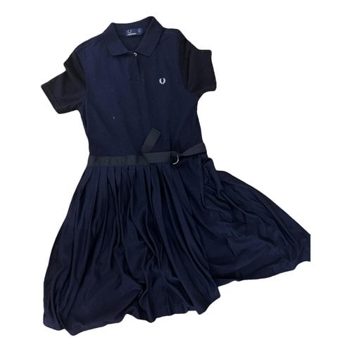 Pre-owned Fred Perry Mini Dress In Blue