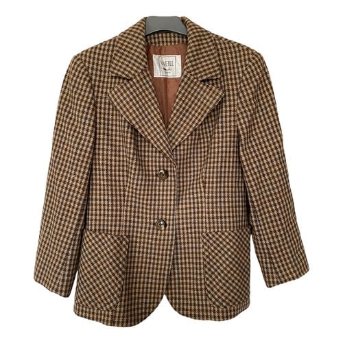 Pre-owned Weill Wool Blazer In Brown