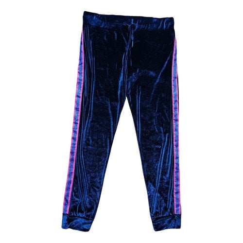 Pre-owned Iceberg Trousers In Blue