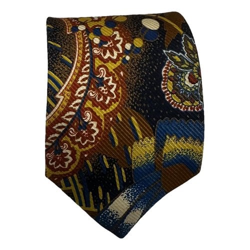 Pre-owned Balenciaga Silk Tie In Multicolour