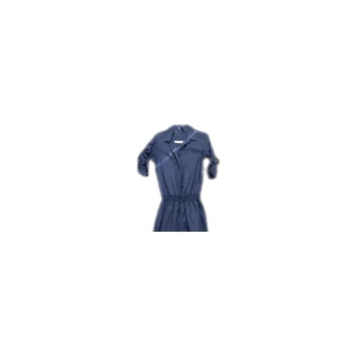 Pre-owned Victoria Beckham Linen Jumpsuit In Blue