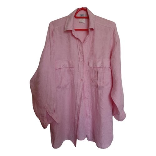 Pre-owned Valentino Linen Dress In Pink