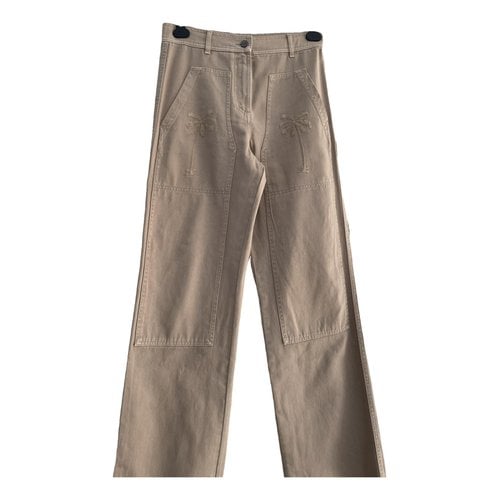 Pre-owned Palm Angels Large Pants In Beige