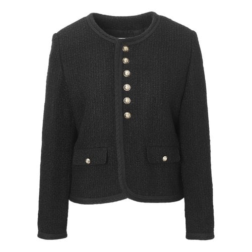 Pre-owned Celine Tweed Jacket In Black