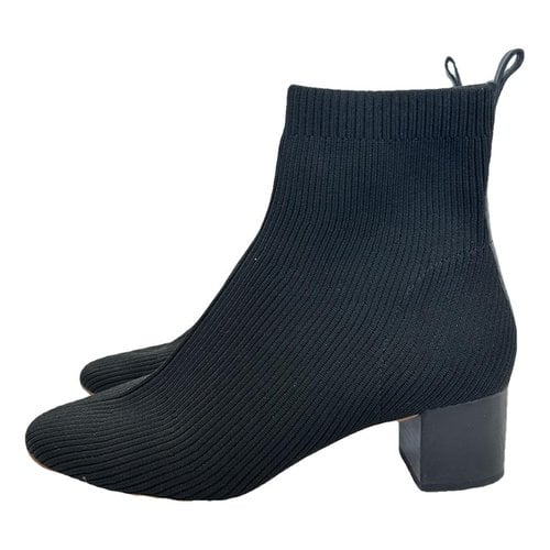 Pre-owned Everlane Cloth Boots In Black