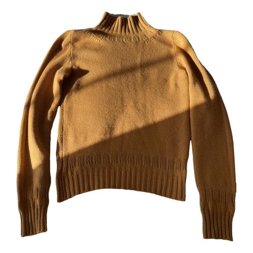 Pre-owned Loewe Cashmere Jumper In Camel