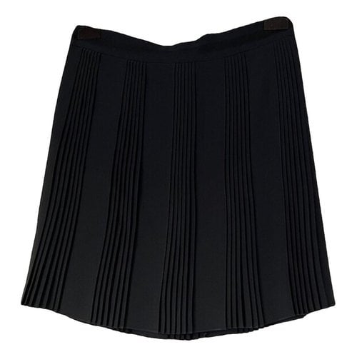 Pre-owned Gucci Silk Mini Skirt In Black